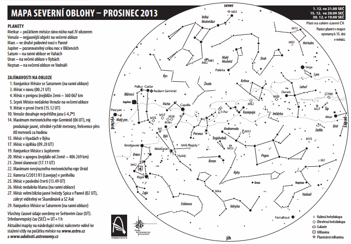 mapa oblohy prosinec 2013, Aleš Majer