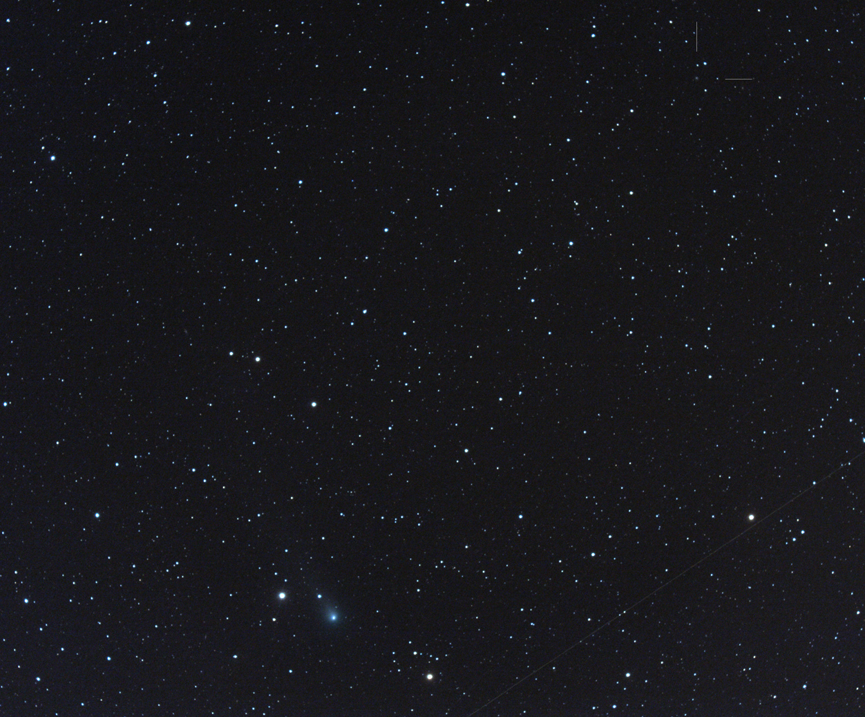 Komety C/2012 X1 (LINEAR) a C/2012 K1 (PanSTARRS), foto: MaG
