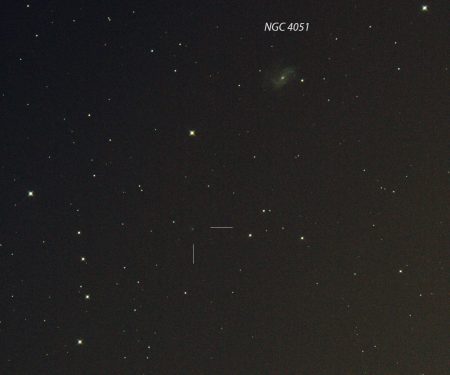 C/2019 N1 (ATLAS), 23. 7. 2020, 23:30 SELČ, 14×30s, ISO6400, Canon 6D, Orion CT8 f1000 mm