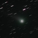 Kometa C/2017 T2 (Panstarrs) z robotického dalekohledu CTA-N (25cm SCT + CCD G2-1000BI) na La Palmě, bicolor z filtrů R a V. Snímal Martin Mašek