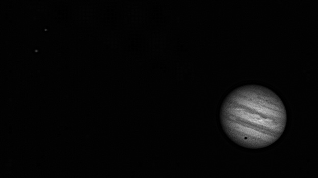 Jupiter a Callisto 22.2.2014, foto: Jiří Kapras