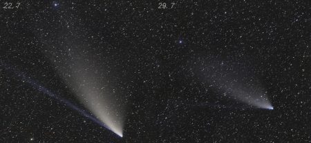 Kometa přístrojem FRAM 22. a 29. 7. 2020