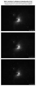 Mlhovina M42 různými expozicemi. Aleš M.