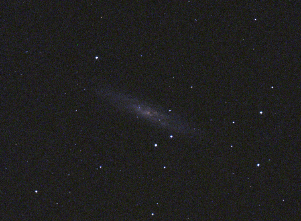 NGC 253 v Sochaři, ISO1600, 60 sekund, ED80/600 (f400mm)