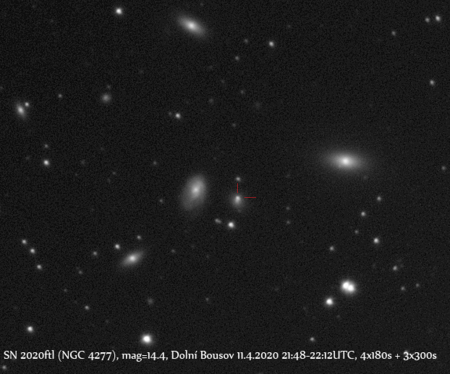 SN2020ftl v NGC4277, foto: Ladislav Červinka