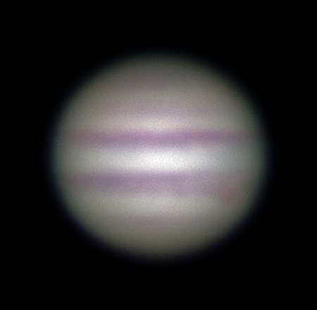 Jupiter přes refraktor v Turnově