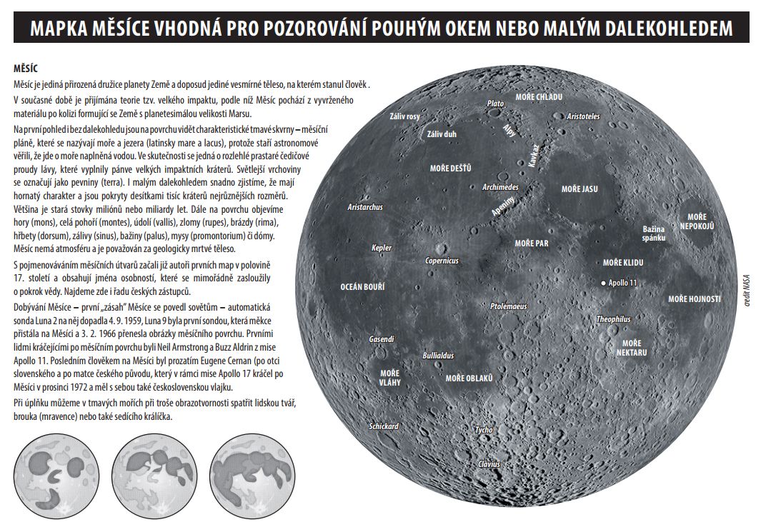mapka Měsíce
