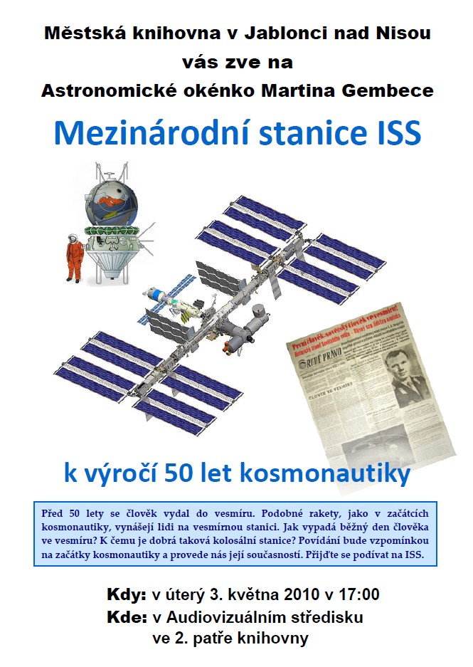 plakát na květen 2011 (ISS)