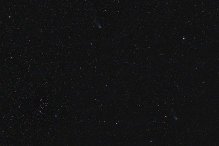 Komety 2012 X1 a 2013 R1 10. 2. 2014, foto: Martin Gembec