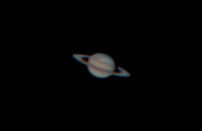 Saturn s bouří na severní polokouli 17.1.2011