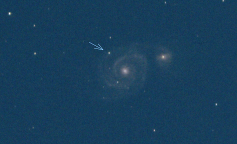 supernova 2011dh v galaxii M51
