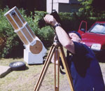 Milan Anto fot Venui, v pozad jeho dobson 400 mm