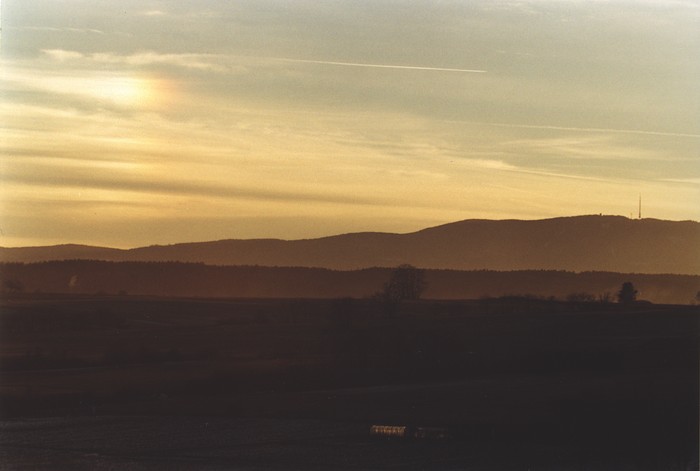 Vedlej slunce - parhlium - nad majesttnou Klet - hory 22 km JZ od eskch Budjovic