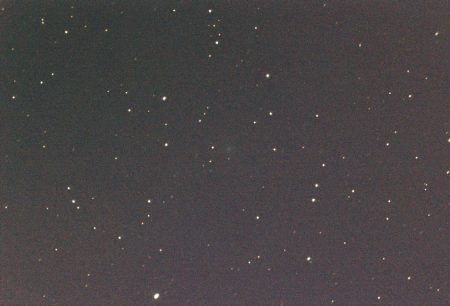 C/2025 R3 (PanSTARRS) 15. 2. 2026 18:55 SEČ, 3×60 s, ASI294MC Pro, Omegon RC8 (200/1624 mm)